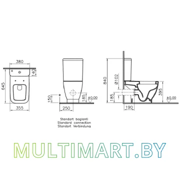 Унитаз Vitra Shift 9843B003-7200 картинка 2